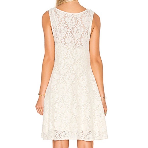 FREE PEOPLE Miles of Lace Ivory Dress Size Small - Picture 2 of 12